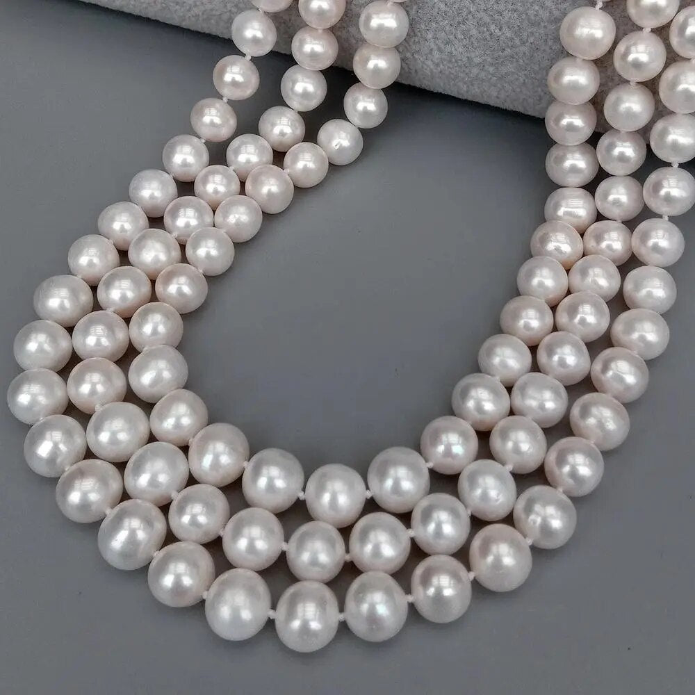 Natural Pearl Multi-Strand Necklaces